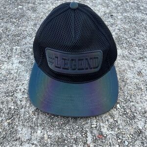 #Legend snap back black Mesh Cap with Blue Brim